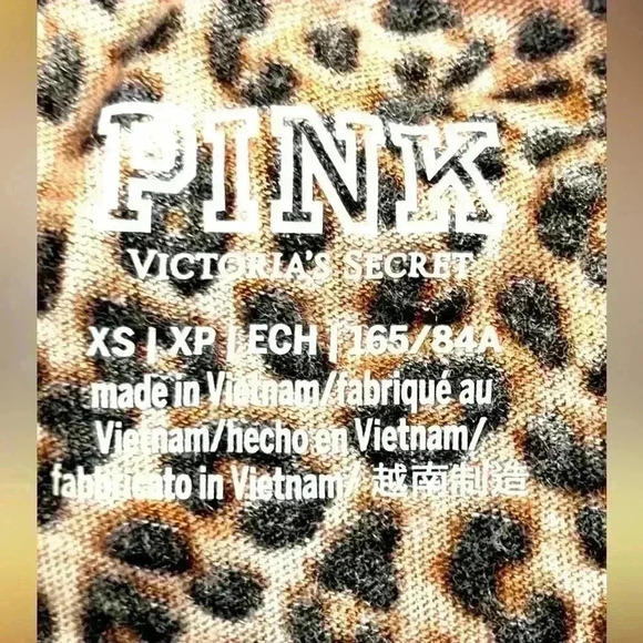 Victoria’s Secret PINK Leopard Print Sleeveless Crop Top Women’s Size XS - Picture 5 of 6